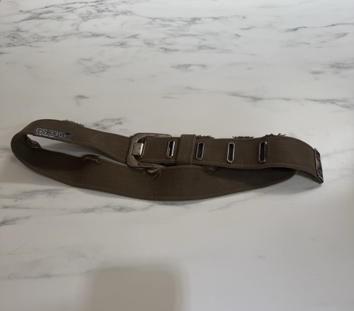 Star raw olive green belt - star,