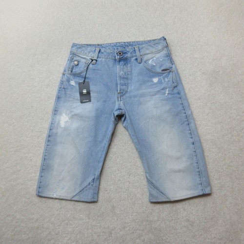 Star raw denim shorts - raw, mens