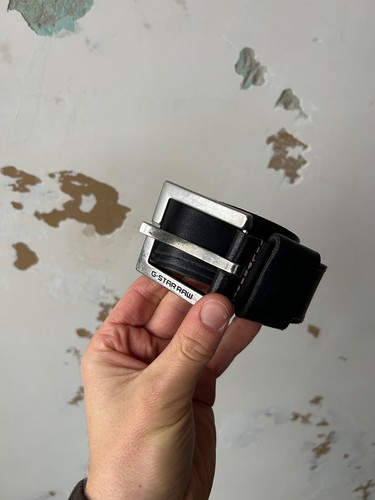 Men star raw leather belt - men's,