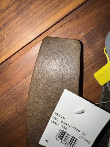 Star brown leather belt - brown,