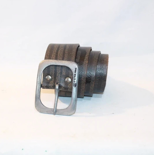 Star raw leather belt - raw,