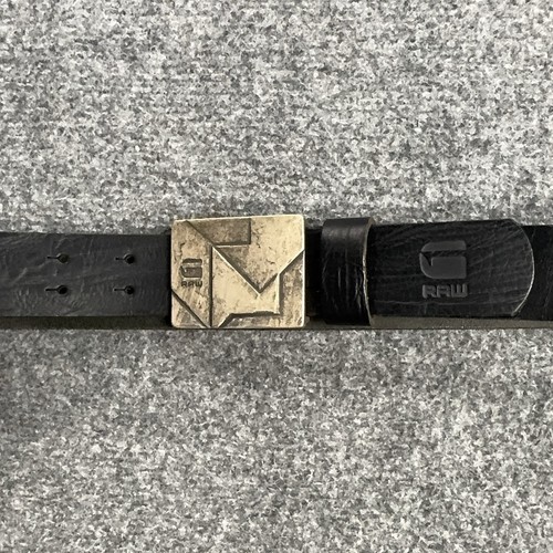 Star raw leather belt mens - g-star,
